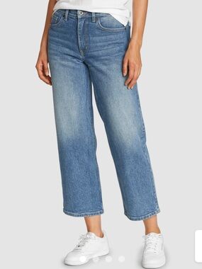 Eddie Bauer, authentic voyager, high-rise crop jeans NEW NWT Waist